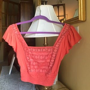 Coquette Lace Pink Top from Forever 21